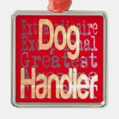 Dog Handler Extraordinaire Metalen Ornament (Voorkant)