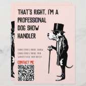Dog Handler Promotion Great Dane Illustration (Voorkant / Achterkant)