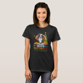 Dog Happy Bernese Mountain Dog Hellothanksmas T-shirt (Voorkant volledig)