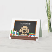 Dog Happy Teacher Day Hartelijk dank Feestdagen Kaart (Voorkant)