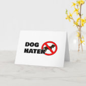 Dog Hater Kaart (Gele Bloem)