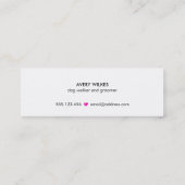 Dog Heart Paw Pet Sitting and Grooming Mini Visitekaartje (Achterkant)