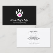Dog Heart Paw Pet Sitting and Grooming Visitekaartje (Voorkant / Achterkant)