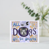 Dog Heaven Briefkaart (Staand voorkant)