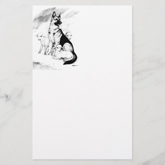 Dog Heaven Briefpapier (Voorkant)