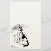 Dog Heaven, de Master's Flock Briefpapier (Voorkant)