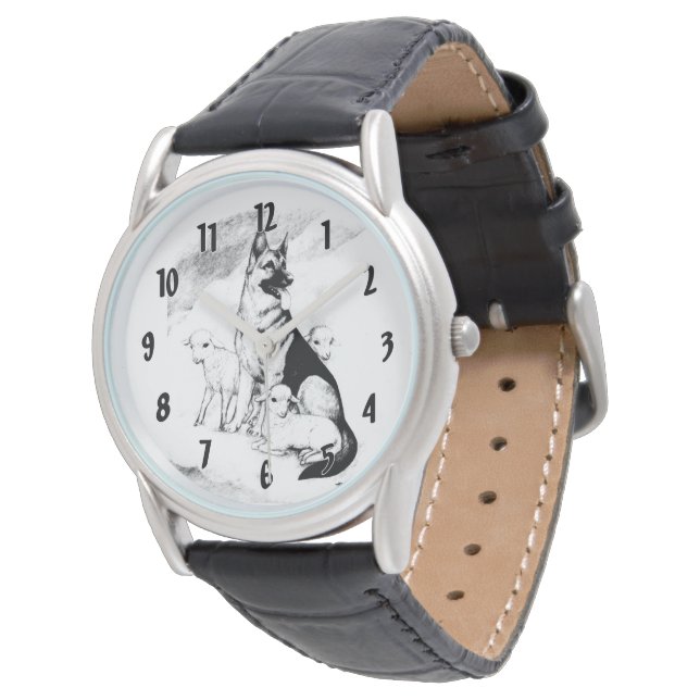 Dog Heaven, de Master's Flock Horloge (Gekanteld)
