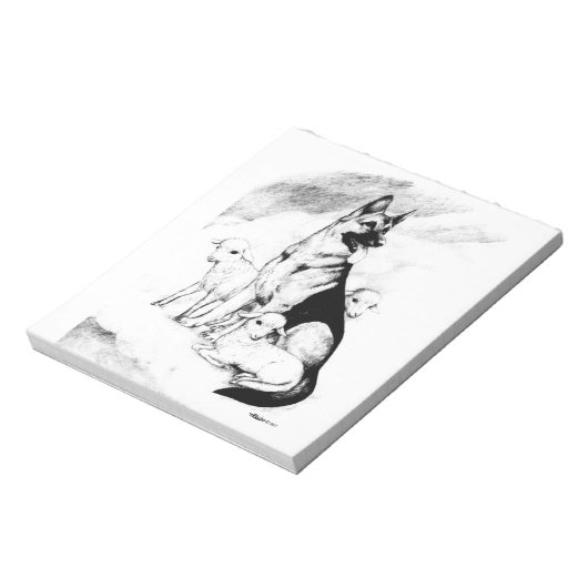 Dog Heaven, de Master's Flock Notitieblok (Linkerzijde)