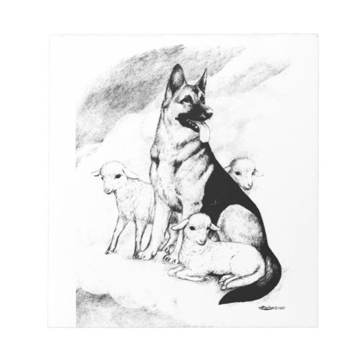 Dog Heaven, de Master's Flock Notitieblok (Voorkant)