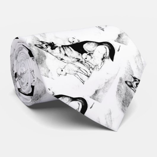 Dog Heaven, de Master's Flock Stropdas (Opgerold)