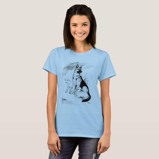 Dog Heaven, de Master's Flock T-shirt (Voorkant volledig)