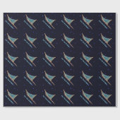 Dog heeft de sterren in de steek gelaten cadeaupapier (Vlak)