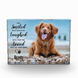 Dog Herembrance Keepslag Pet Loss Pet Memorial Fotoblokken