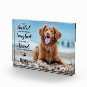 Dog Herembrance Keepslag Pet Loss Pet Memorial Fotoblokken (Rechts)