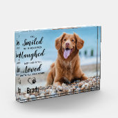 Dog Herembrance Keepslag Pet Loss Pet Memorial Fotoblokken (Links)