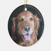 Dog Herembrance Ornament/Golden Retriever Keramisch Ornament (Links)