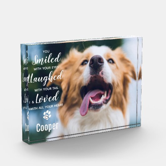 Dog Herembrance Pet Loss Keepomwille Pet Memorial Fotoblokken (Links)