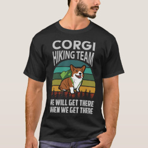 Dog Hiking Corgi Hiking Team T-shirt