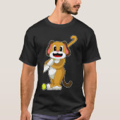 Dog Hockey Hockey stick T-shirt (Voorkant)