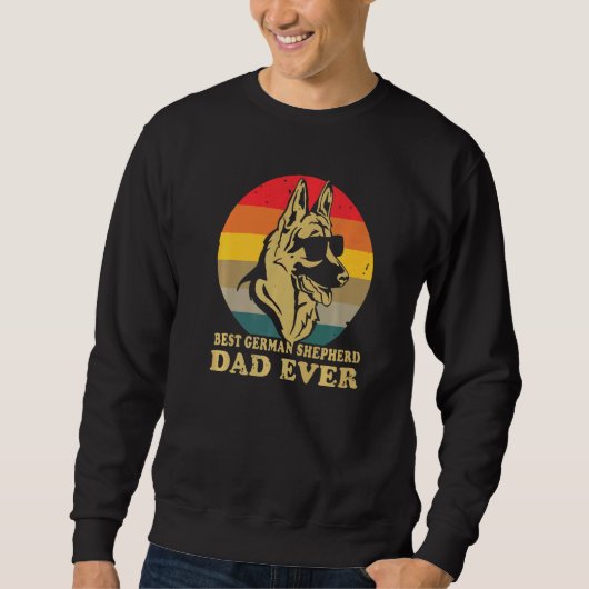 Dog Holders Apparel Best German Shepherd Papaf Eve Trui (Voorkant)