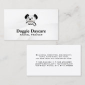 Dog Holding Leash Logo Visitekaartje (Voorkant / Achterkant)