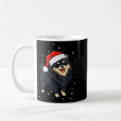 Dog Holiday Meranian Dog Santa Illustration - Fluf Koffiemok (Links)
