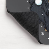 Dog Holiday Meranian Dog Santa Illustration - Fluf Muismat (Hoek)