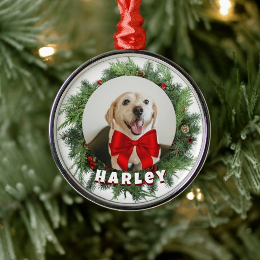 Dog Holiday Ornament - Aangepaste foto cadeau (Boom)