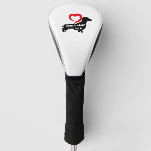 Dog Home Golfheadcover (Voorkant)