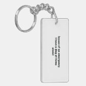 Dog home-toetsencombinatie sleutelhanger (Voorkant Links)