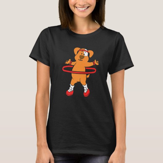 Dog Hooping Huller Hoop Hula Hopping T-shirt (Voorkant)
