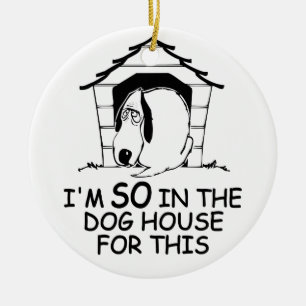DOG HOUSE aangepast ornament kleur
