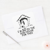 DOG HOUSE aangepaste kleuren stickers (Envelop)