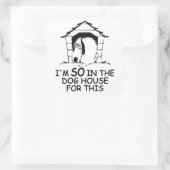 DOG HOUSE aangepaste kleuren stickers (Tas)