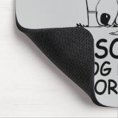 DOG HOUSE aangepaste kleurenmousepad Muismat (Hoek)