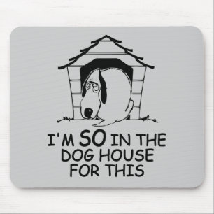 DOG HOUSE aangepaste kleurenmousepad Muismat
