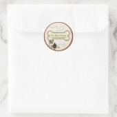 Dog House HUISDIER BEHANDELT GESCHENKEN BUSINESS Ronde Sticker (Tas)