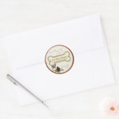 Dog House HUISDIER BEHANDELT GESCHENKEN BUSINESS Ronde Sticker (Envelop)