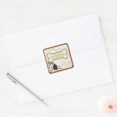 Dog House HUISDIER BEHANDELT GESCHENKEN BUSINESS Vierkante Sticker (Envelop)