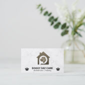 Dog House Logo | Dierenbescherming Visitekaartje (Staand voorkant)