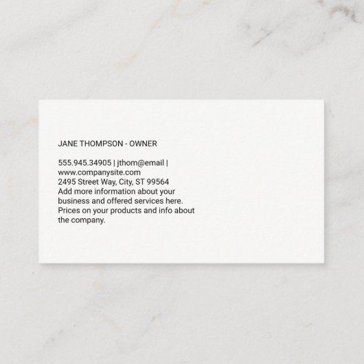 Dog House Logo | Dierenbescherming Visitekaartje (Achterkant)