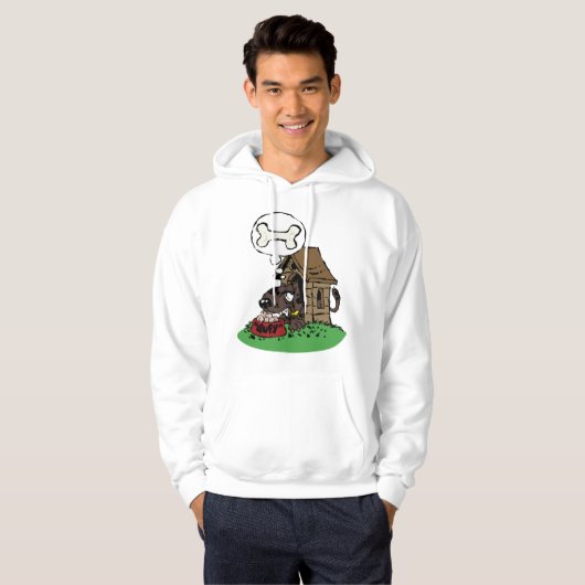 Dog House Mannen Hoodie (Voorkant volledig)