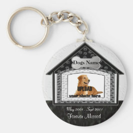 Dog House Pet Memorial Sleutelhanger