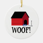 Dog House Wof Keramisch Ornament (Voorkant)