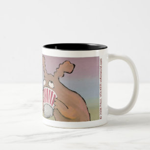 DOG HUFFING $14,95 TWEEKLEURIGE KOFFIEMOK