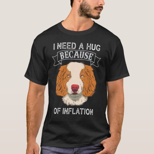 Dog Hug Hug Inflation T-shirt (Voorkant)