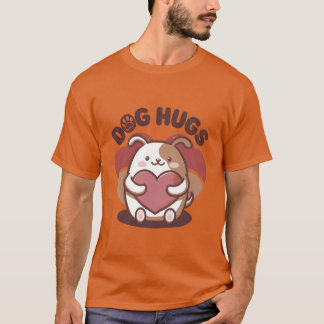 Dog Hugs retro T-shirt