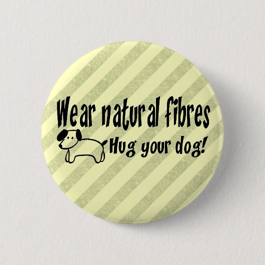 Dog Hugs Ronde Button 5,7 Cm (Voorkant)