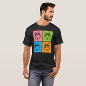 Dog Husky Dog Faces T-shirt (Voorkant volledig)