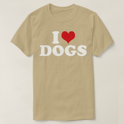 Dog I Love Dogs1 T-shirt (Design voorkant)